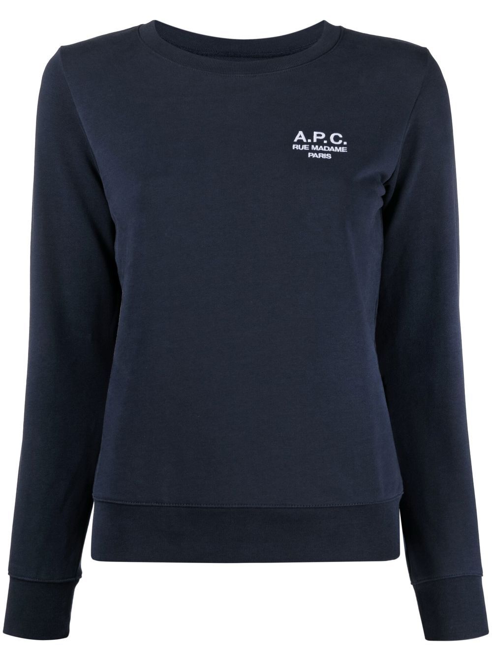 A.P.C. Skye logo-embroidered cotton sweatshirt Women