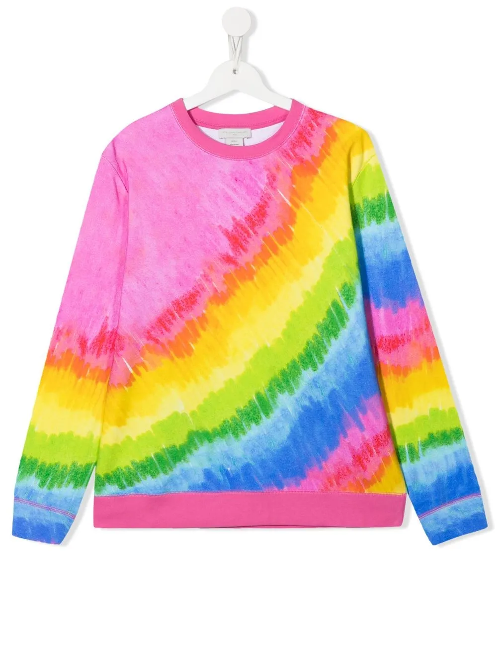 

Stella McCartney Kids sudadera con motivo tie-dye - Rosado
