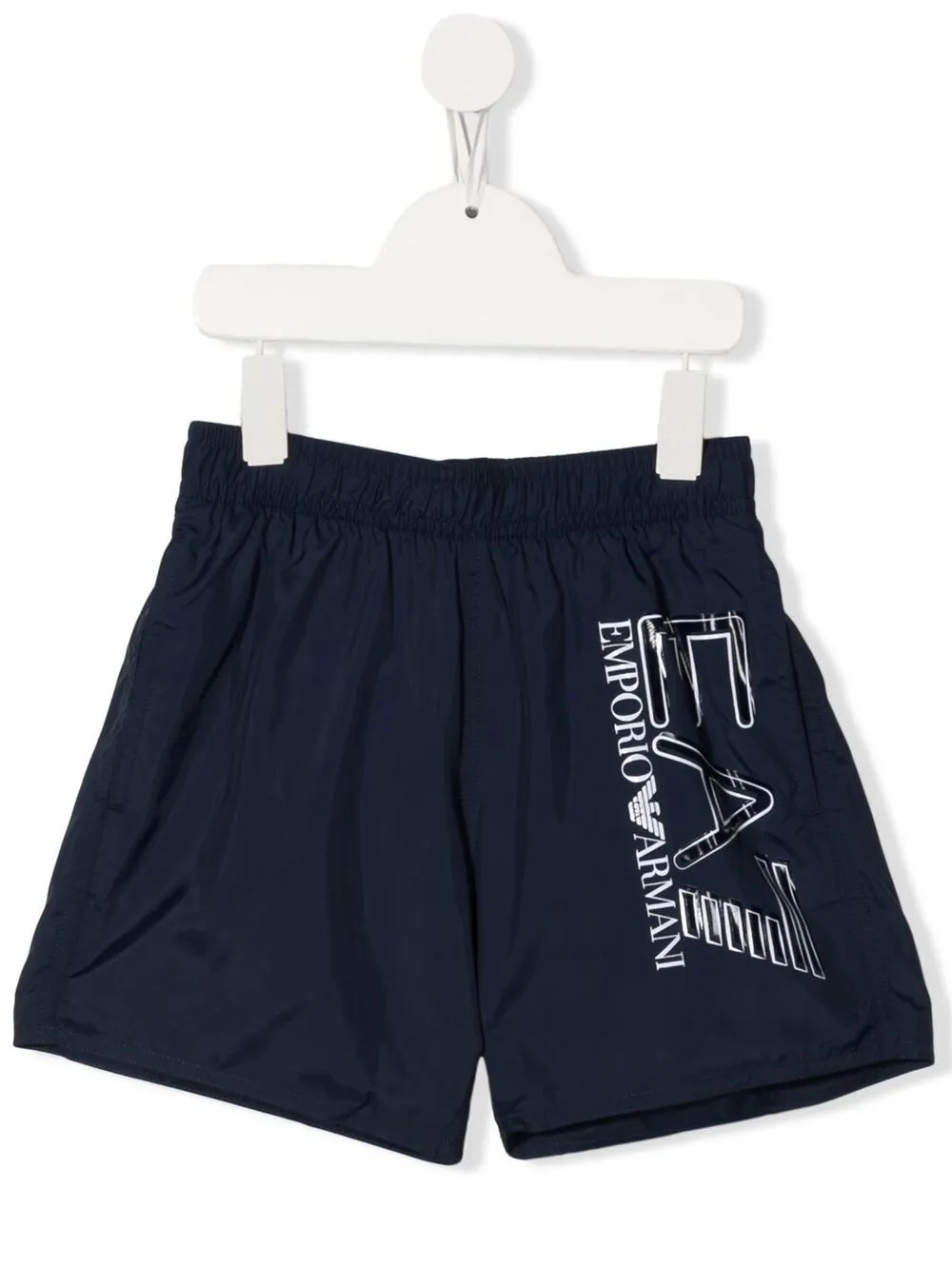 

Ea7 Emporio Armani shorts de playa con logo estampado - Azul