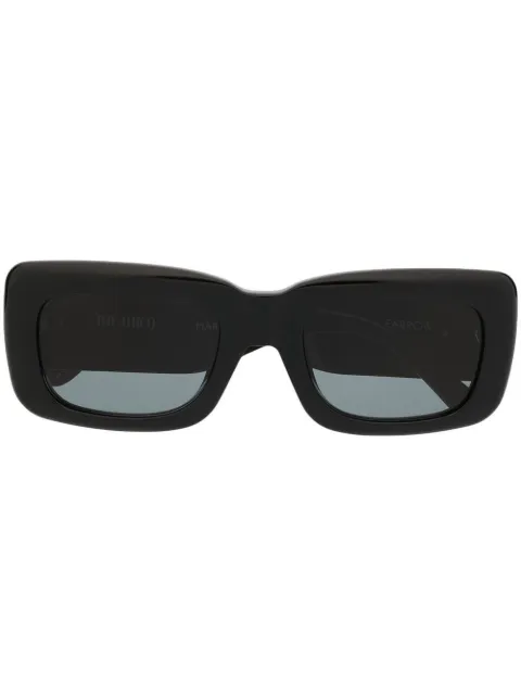 The Attico logo-plaque sunglasses