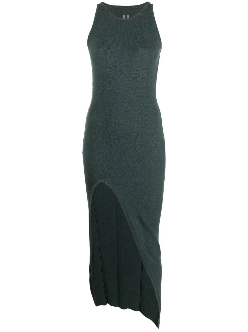 

Rick Owens Ziggy front-slit sleeveless dress - Green