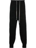 Rick Owens drawstring-waist cashmere track pants - Black
