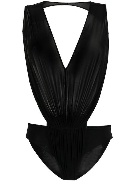 Rick Owens backless V-neck bodysuit