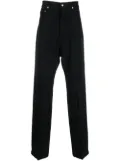 Rick Owens Geth wool silk-blend jeans - Black