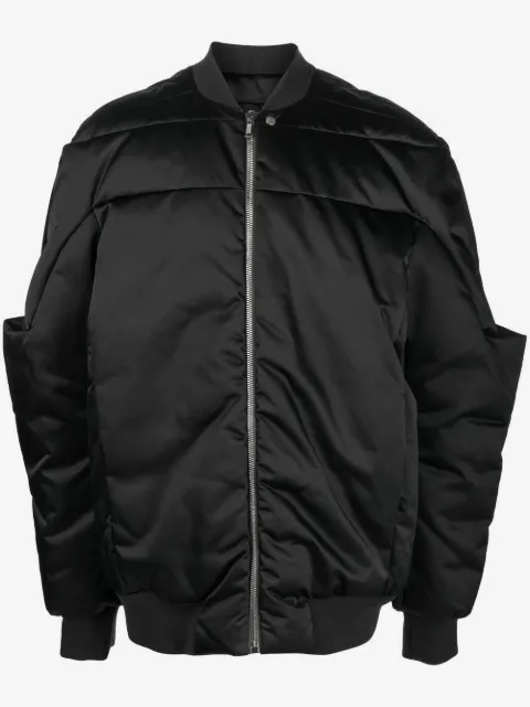Rick Owens Gridered goose-down bomber jacket 