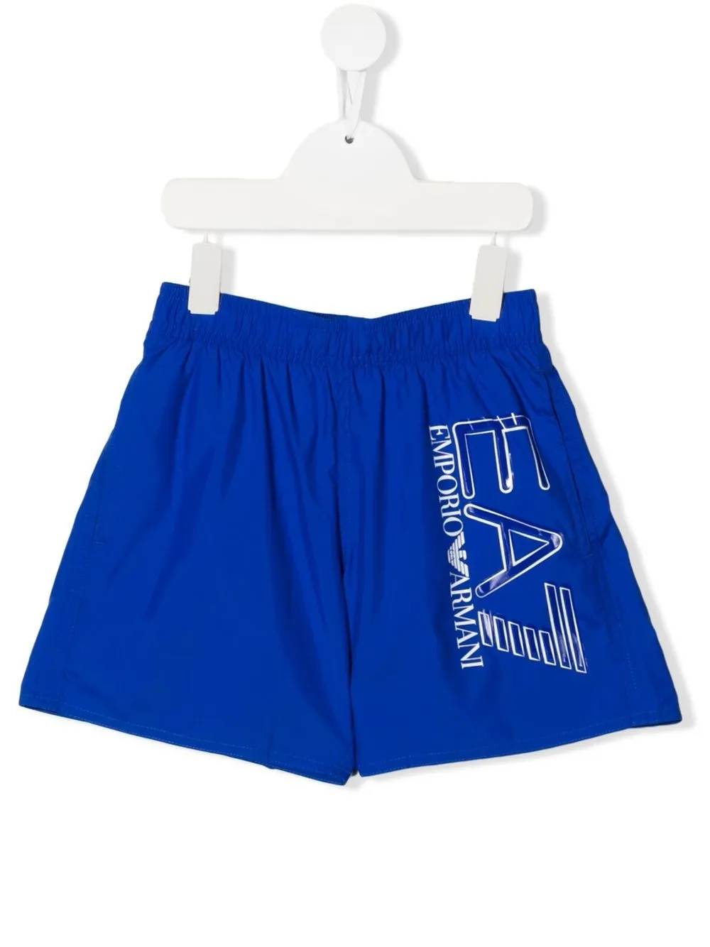 

Ea7 Emporio Armani shorts de playa con logo estampado - Azul