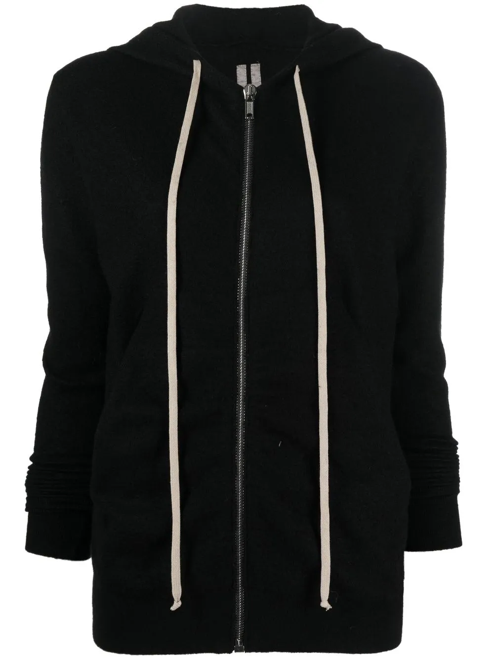 

Rick Owens zip-up cashmere hoodie - Black