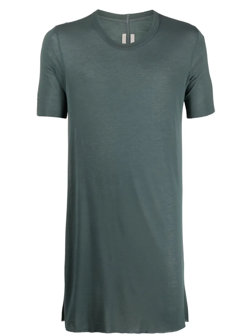 

Rick Owens playera larga con dobladillo sin rematar - Verde