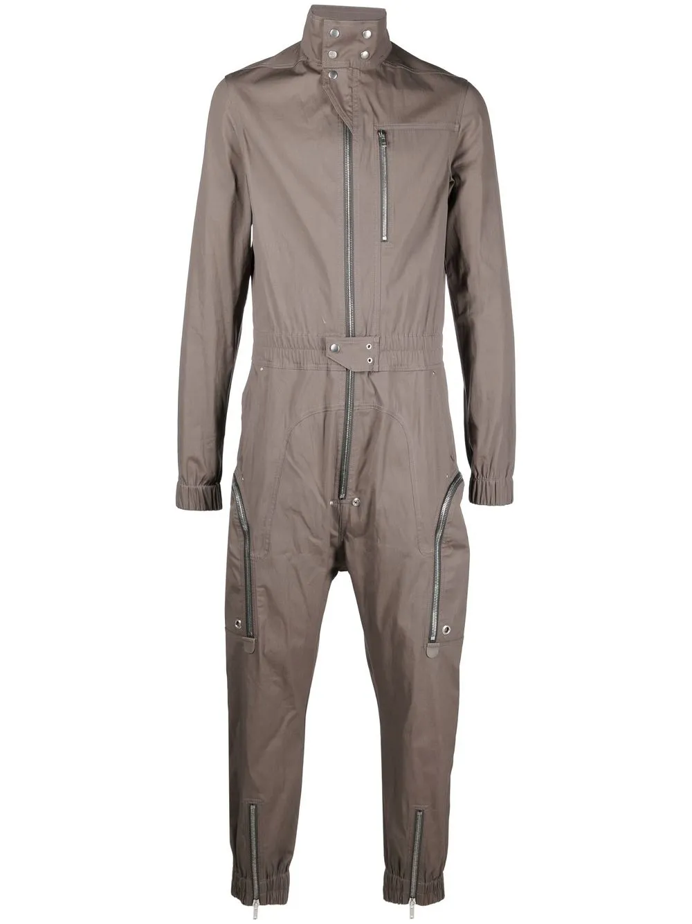 

Rick Owens overol Bauhaus Larry Flightsuit - Marrón