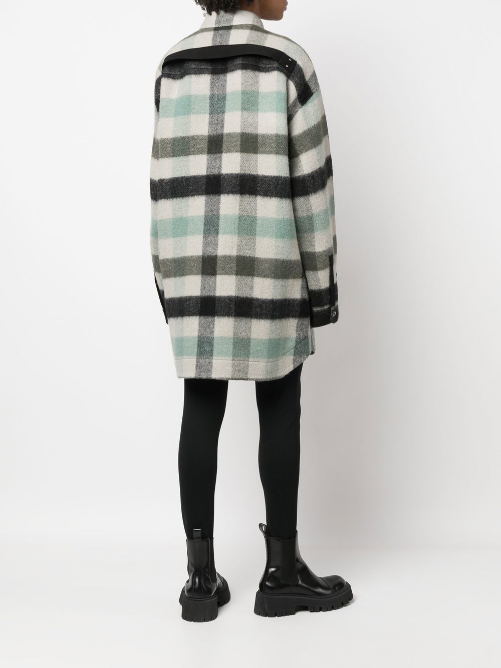 Rick Owens check-pattern Knitted Overshirt - Farfetch