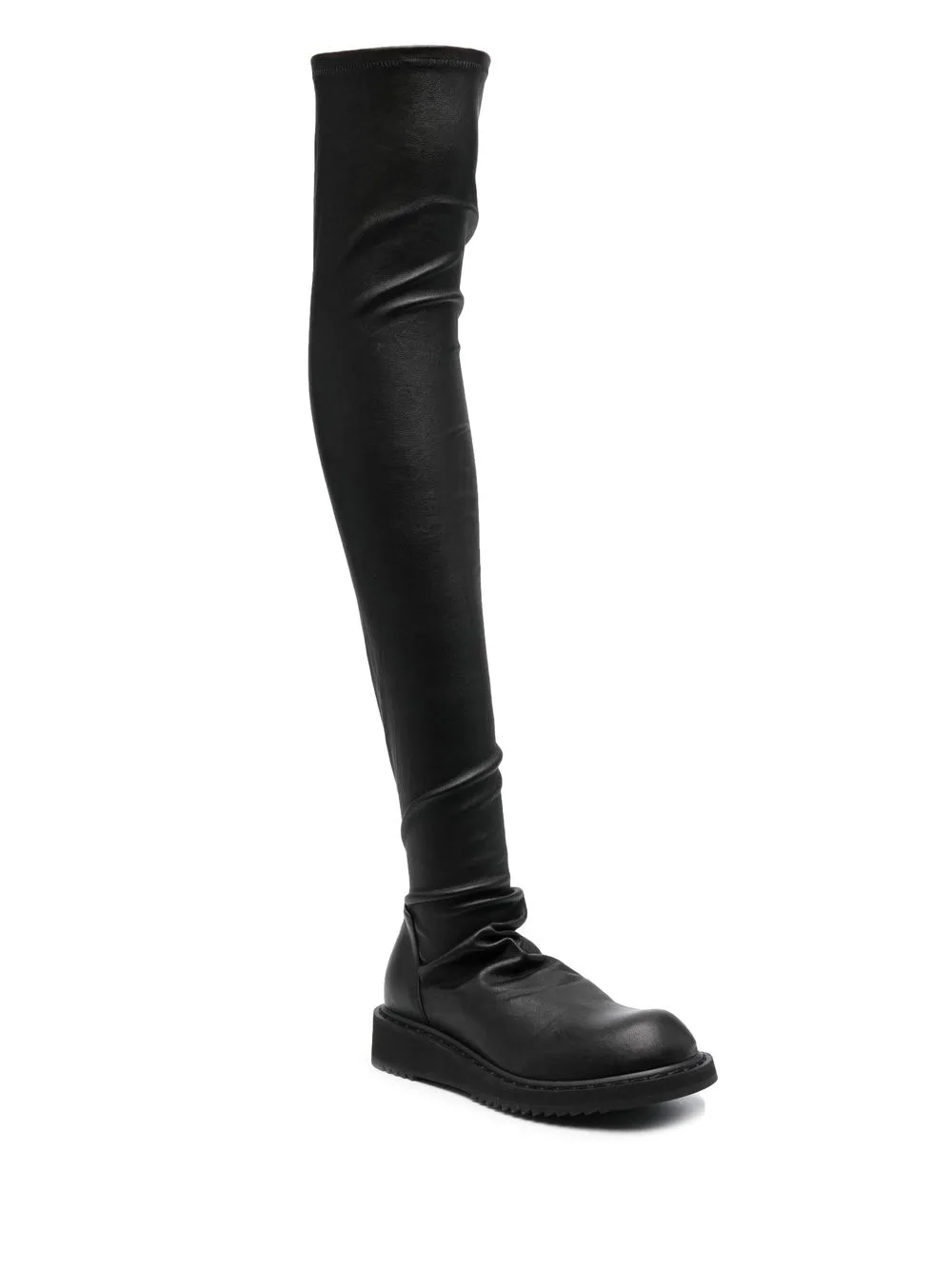 Rick Owens Creeper Stocking knee high Boots Farfetch