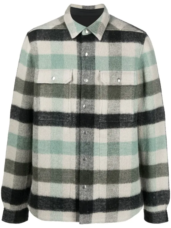 Rick Owens Cappotto check-print Coat - Farfetch