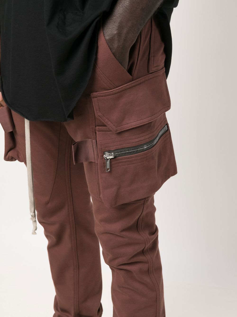 Shop Rick Owens Mastodon Cotton Cargo Pants In Brown