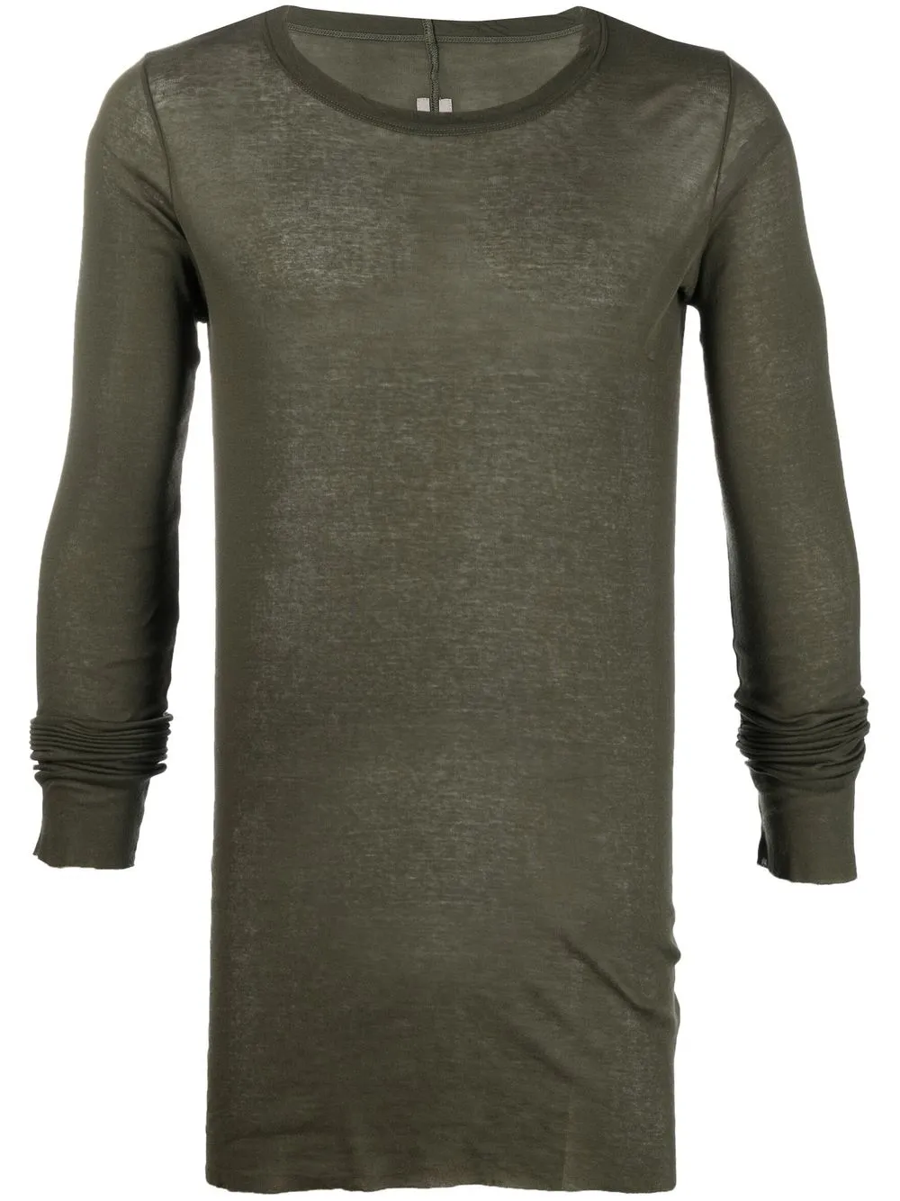 Rick Owens Man T-shirt Military Green Size S Cotton In Green