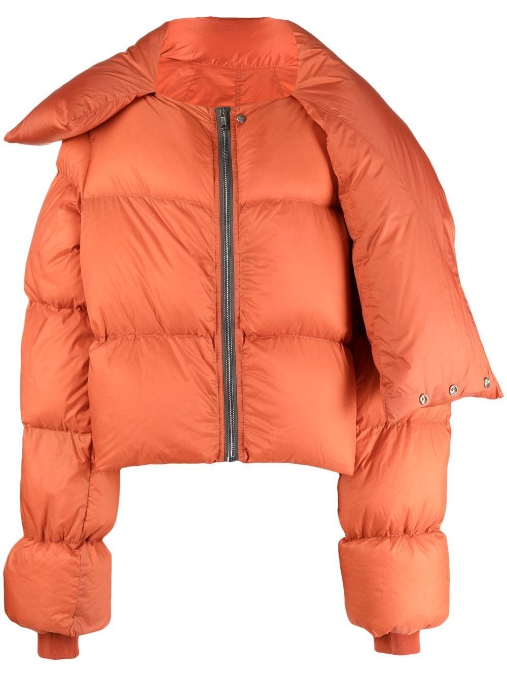 RICK OWENS PADDED FUNNEL NECK DOWN JACKET