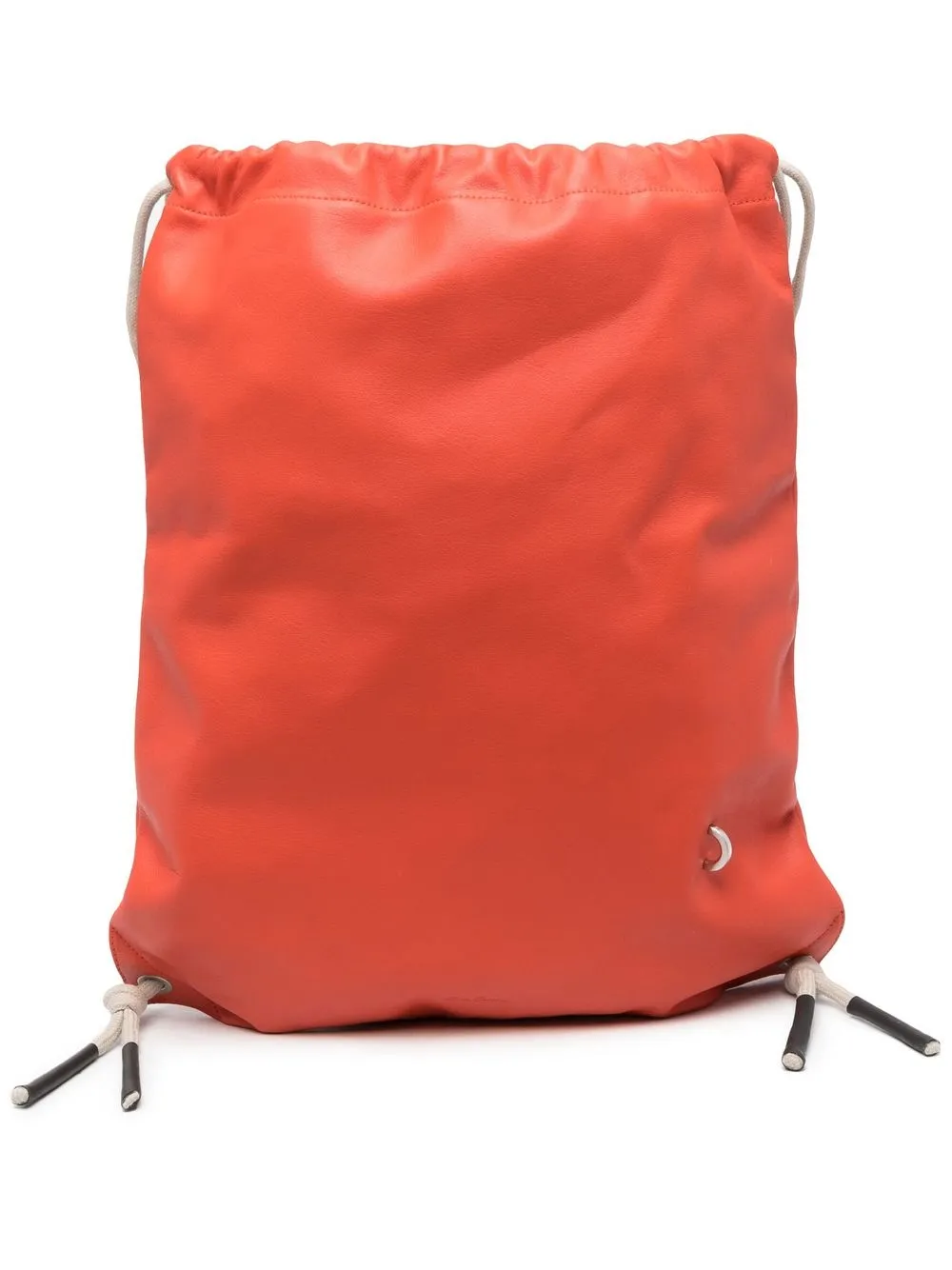 

Rick Owens leather drawstring backpack - Orange