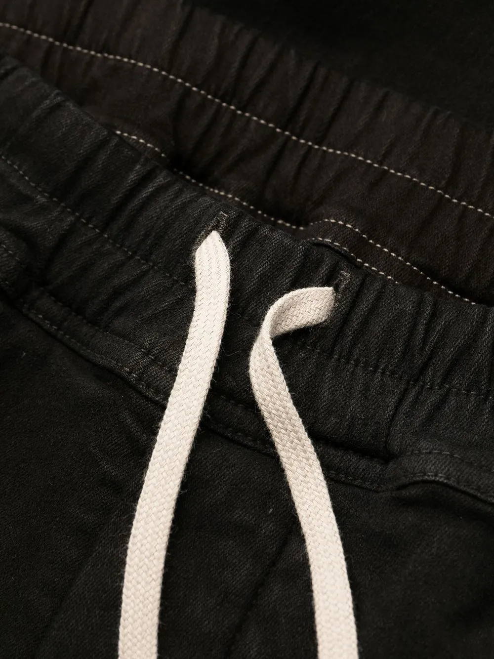 残り僅か【RICK OWENS】DRKSHDW スキニーパンツ バイカラー リックオウエンスDRKSHDWスキニーフィットデニムパンツ ブラック