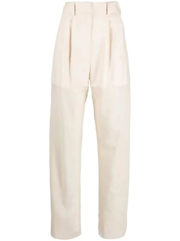 A.W.A.K.E. Mode semi-sheer wide-leg 