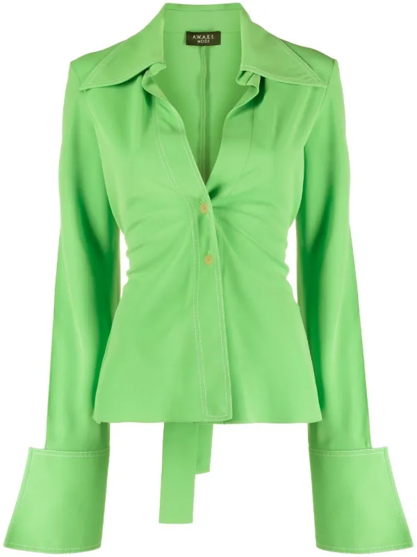 エイチシーエーイー HCAE FLARE YOKE SHIRT （GREEN） エイチシーエーイー HCAE FLARE YOKE SHIRT （GREEN