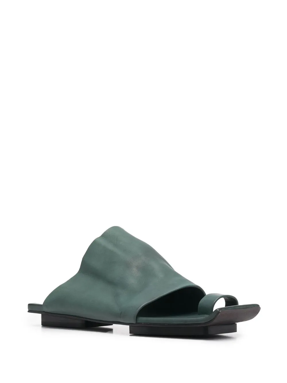 Uma Wang Leren sandalen - Groen