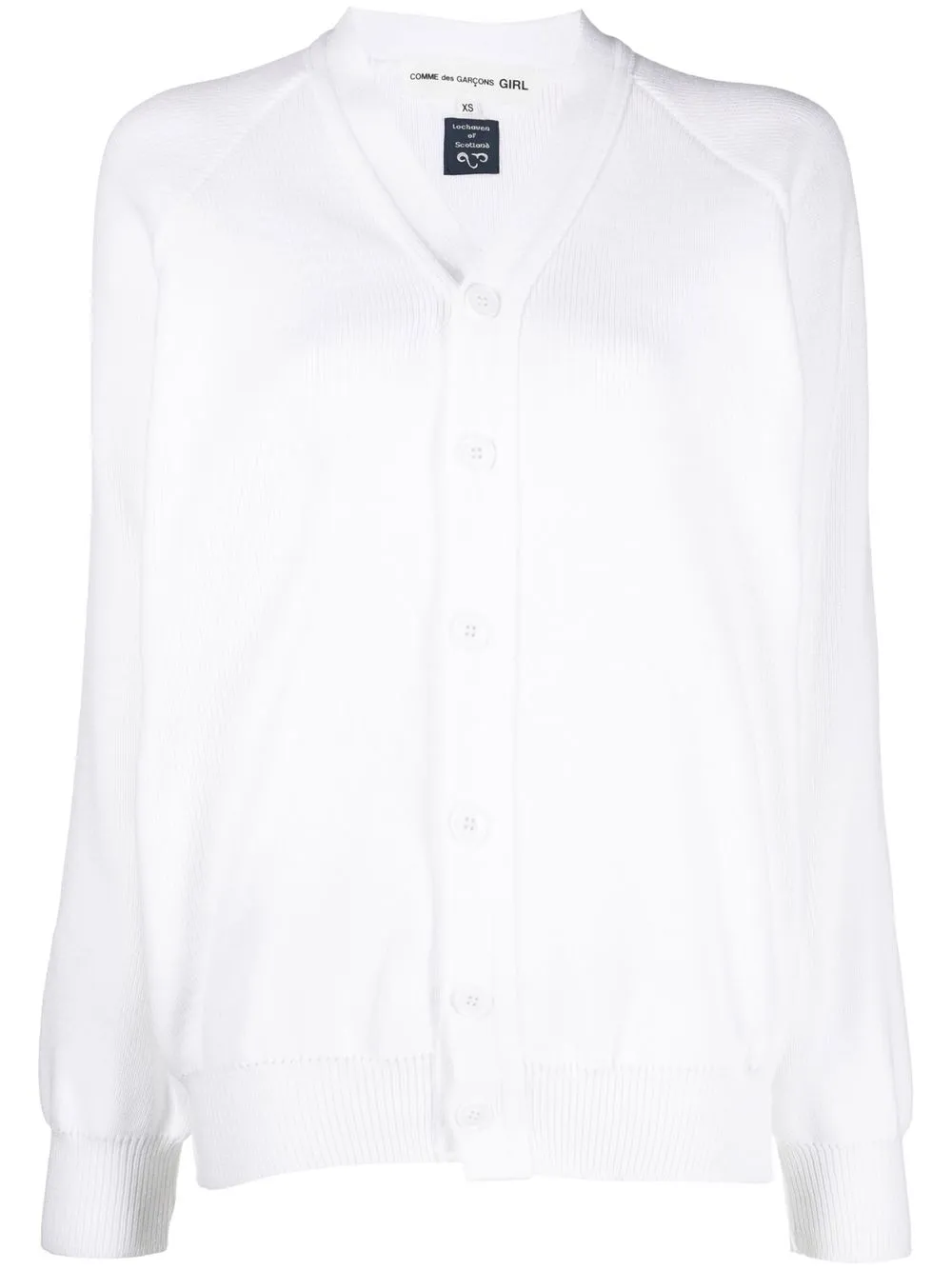 

Comme Des Garçons Girl cárdigan con cuello en V - Blanco
