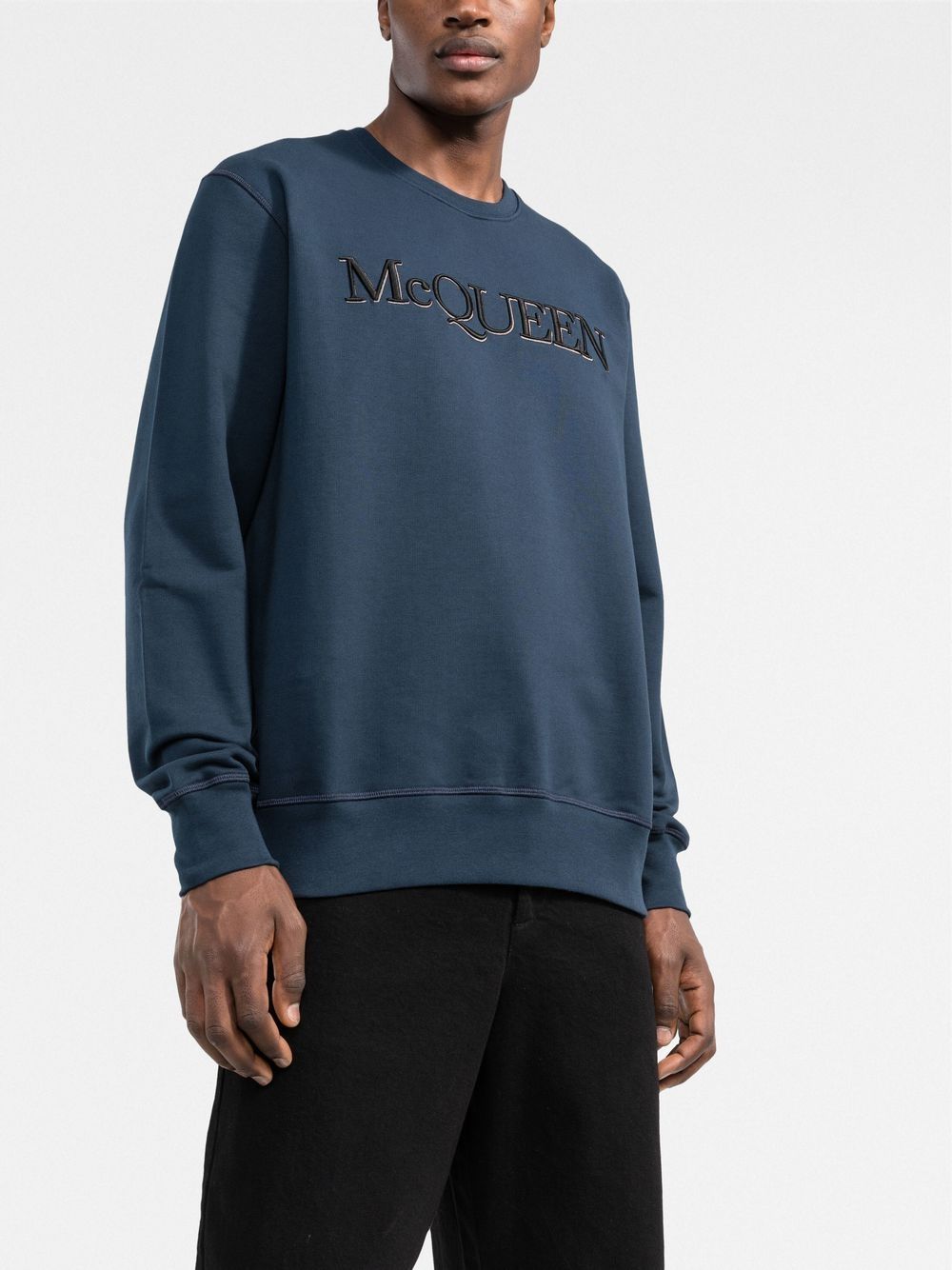 alexander mcqueen logo刺繡棉衛衣 圖 3