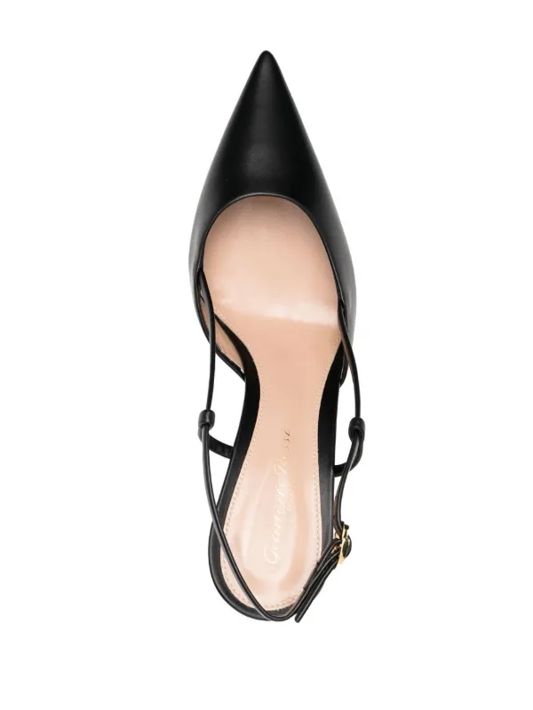 Gianvito Rossi Ribbon スリングバック パンプス | ブラック