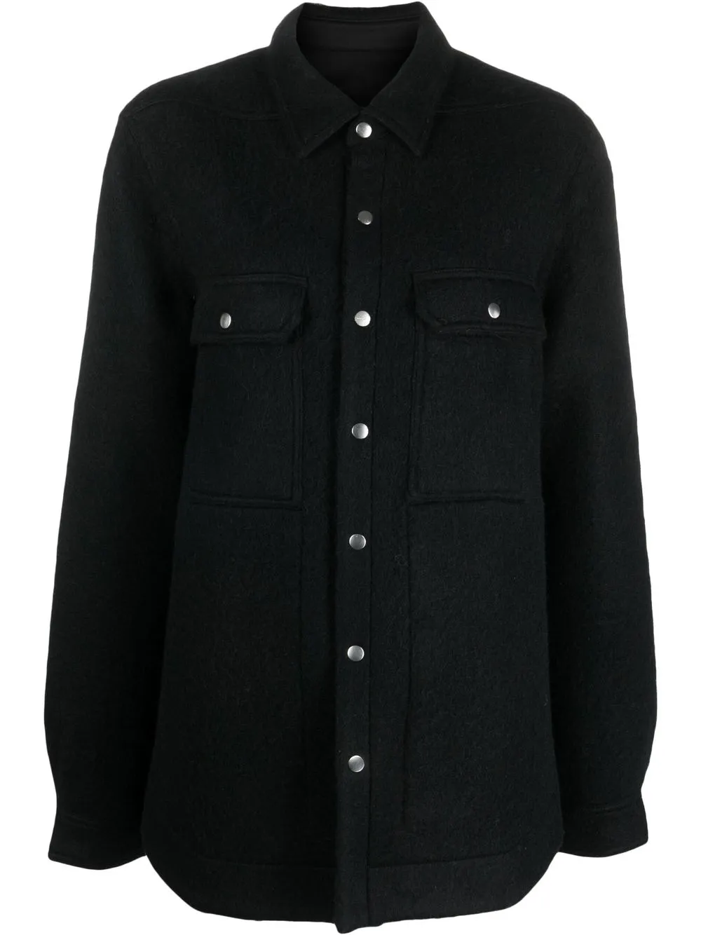 

Rick Owens buttoned shirt jacket - Black