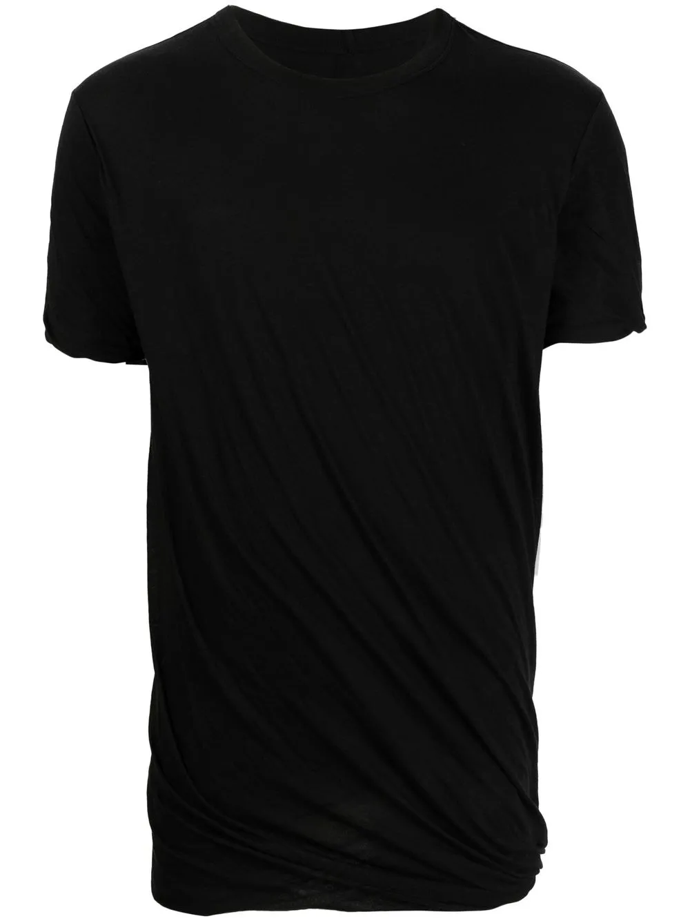 

Rick Owens playera con detalle fruncido - Negro