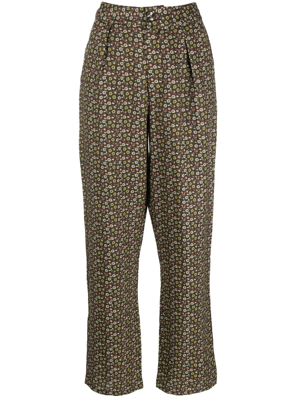 

SIEDRES pantalones anchos con estampado floral - Marrón