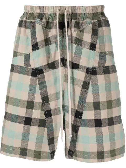 Rick Owens Penta plaid-check Bermuda shorts