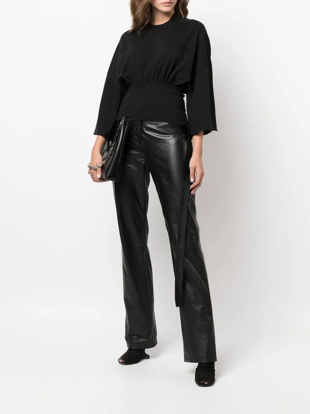 Rick Owens DRKSHDW Cropped top - Zwart
