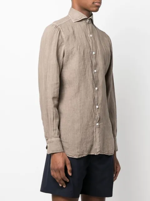 Finamore 1925 Napoli Linen Long Sleeve 