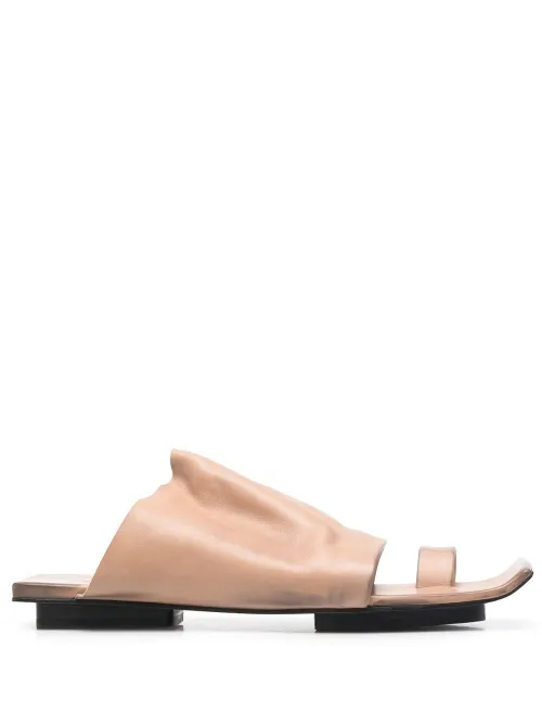 Sandales en cuir à bout ouvert - Uma Wang - Modalova