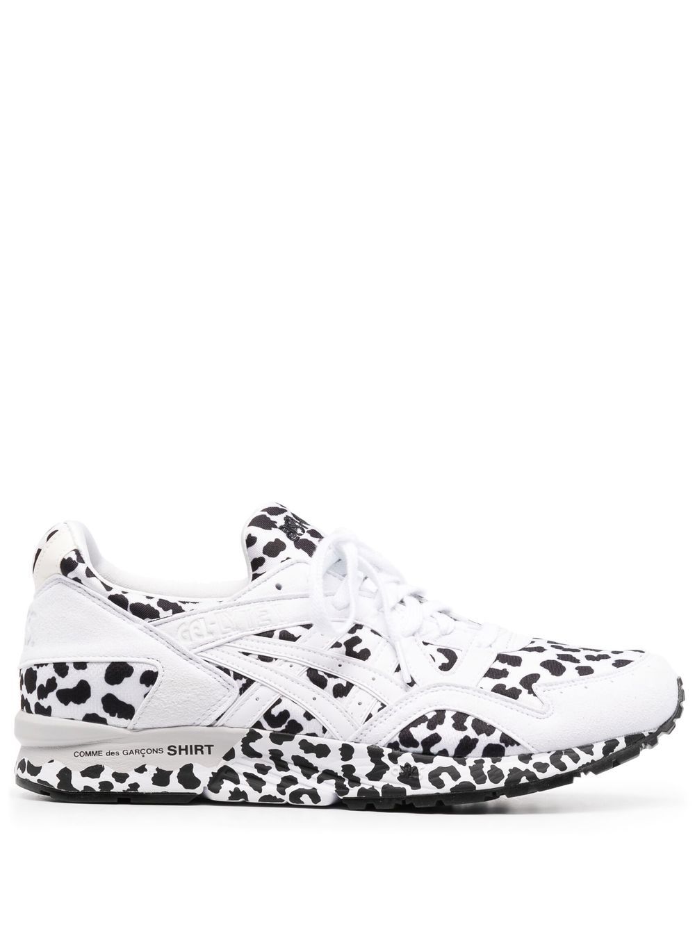 leopard-print panel sneakers