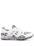Comme Des Garçons Shirt leopard-print panel sneakers - White