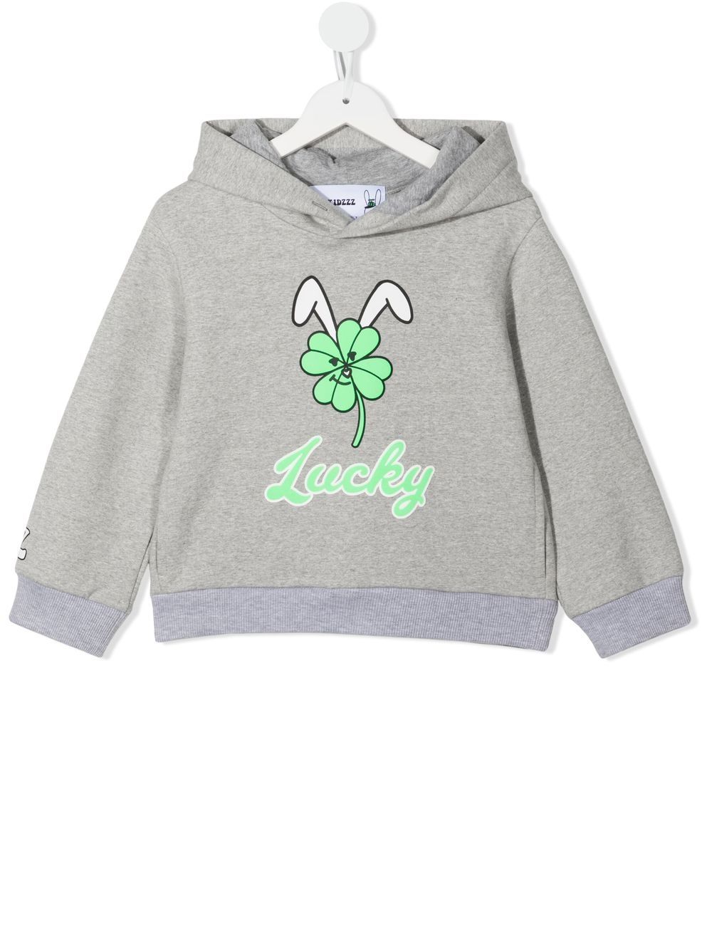 Natasha Zinko Lucky Cotton-blend Hoodie In Grey