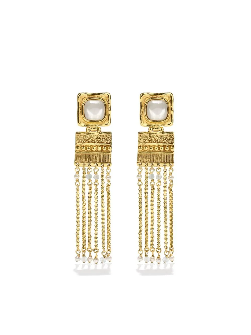 

Goossens Syracuse pending earrings - White