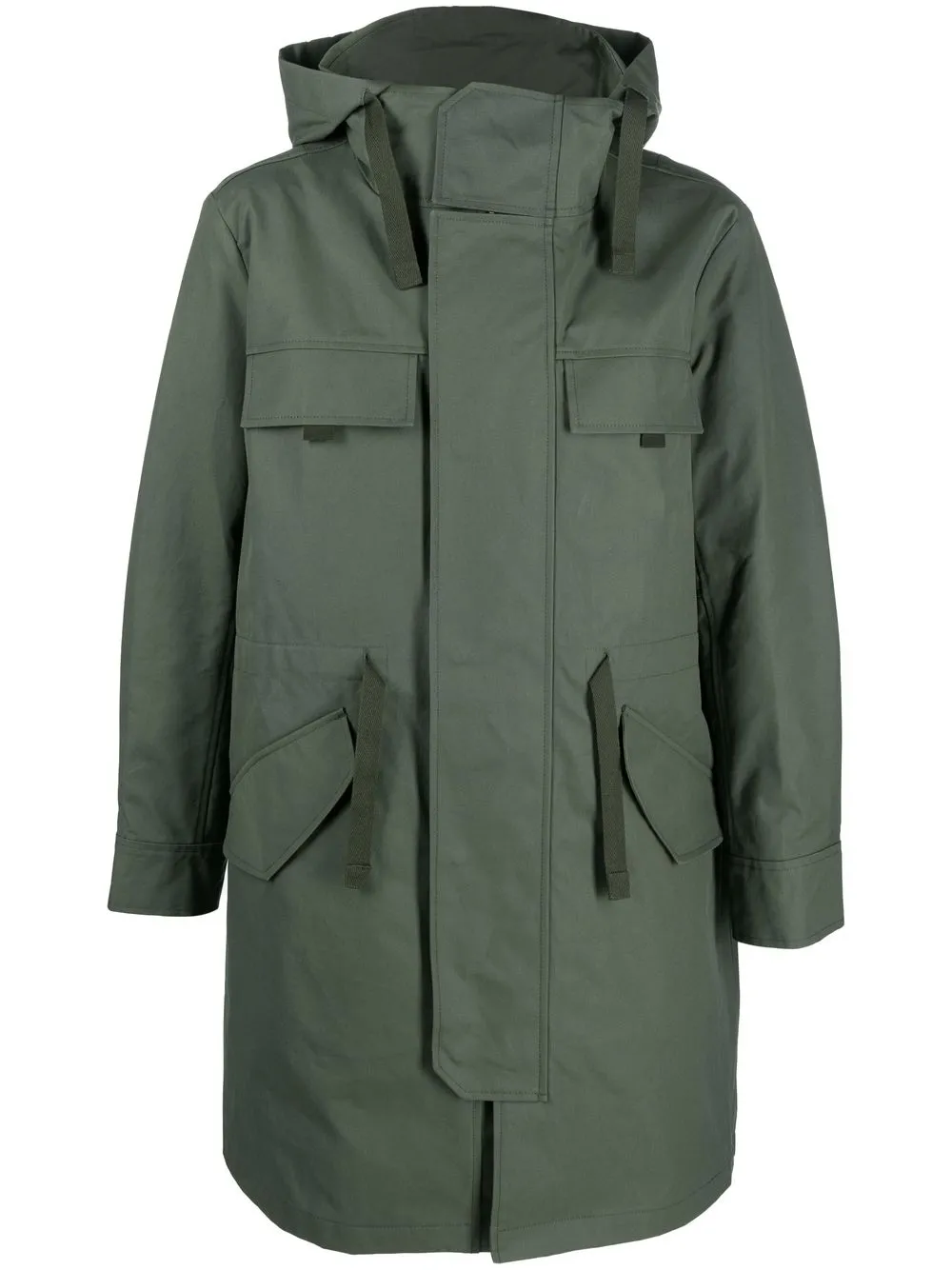 

A.P.C. parka con bolsillos tipo cargo - Verde