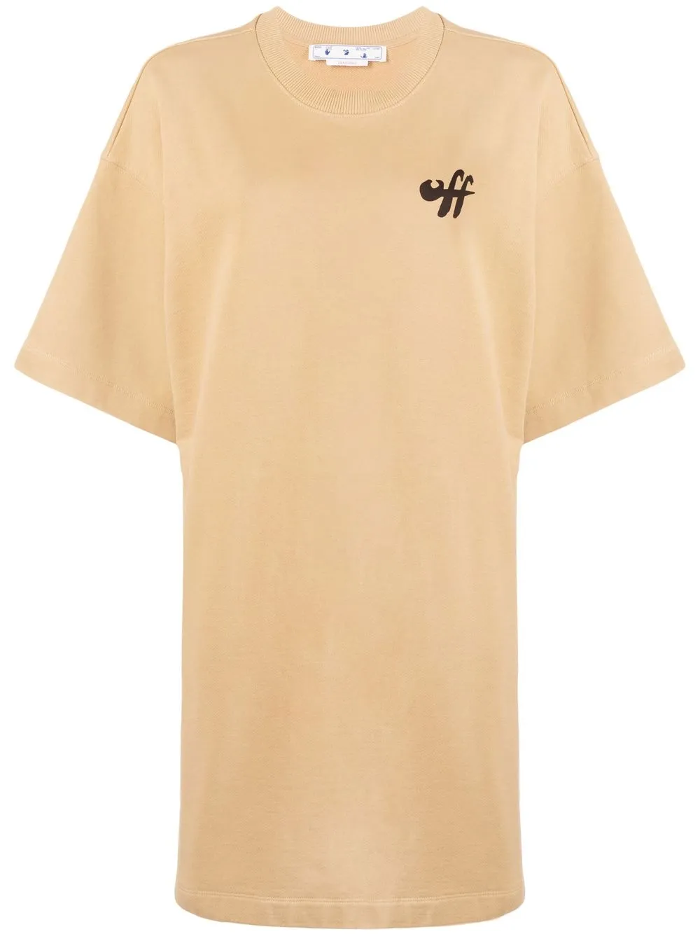 

Off-White zebra arrow snap T-shirt dress - Neutrals