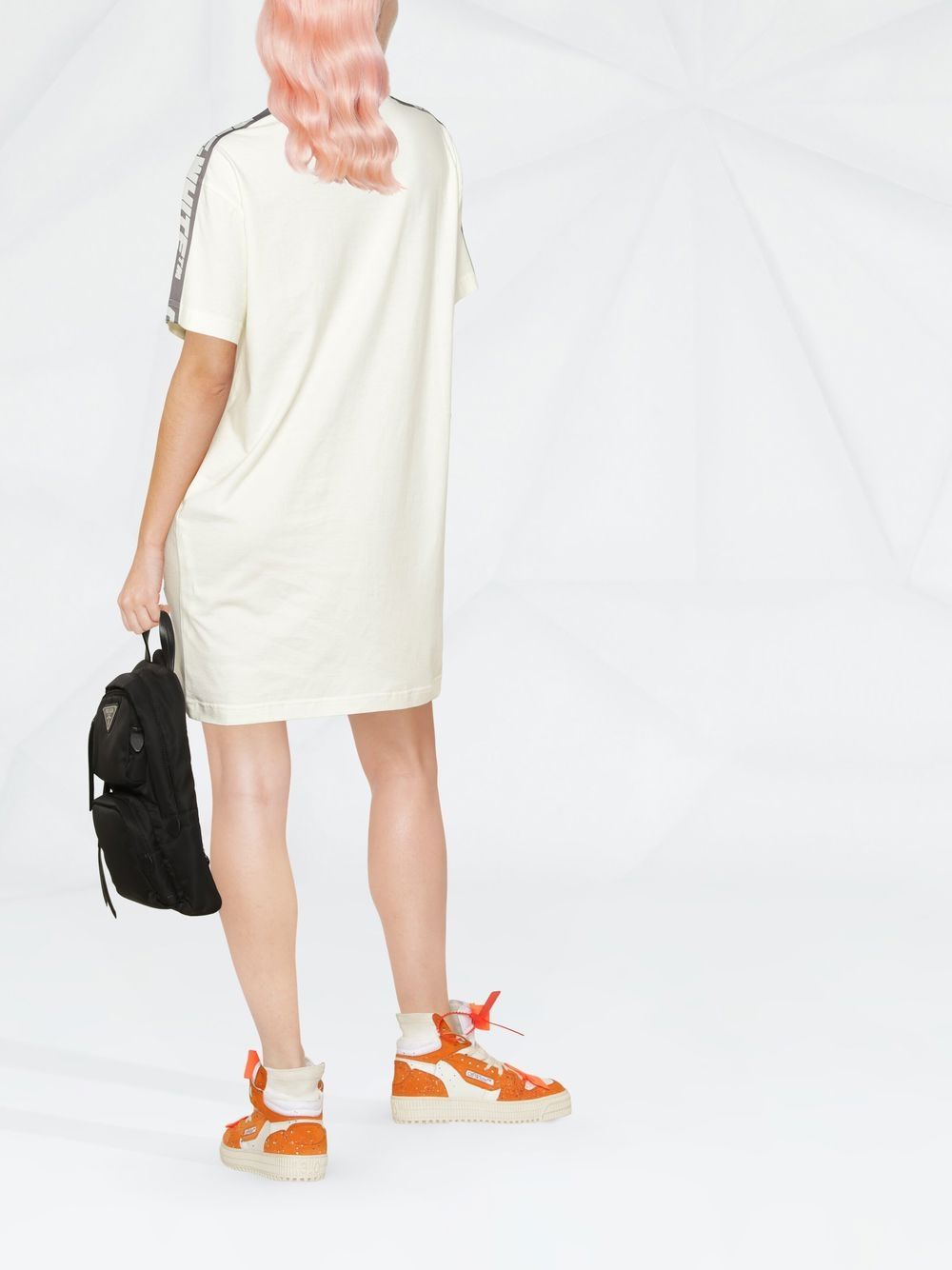 Off-White side-stripe T-shirt dress Women