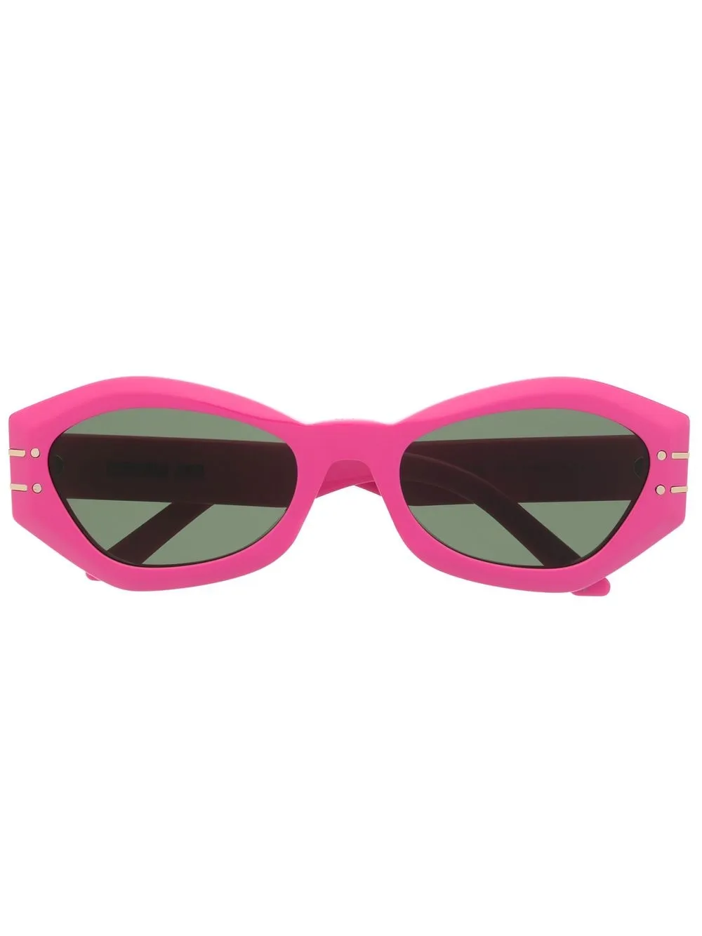

Dior Eyewear logo-print oval-frame sunglasses - Pink