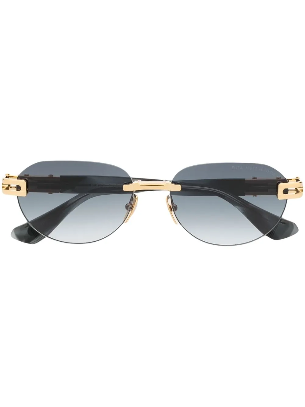 

Dita Eyewear Meta-Evo oval-frame sunglasses - Gold