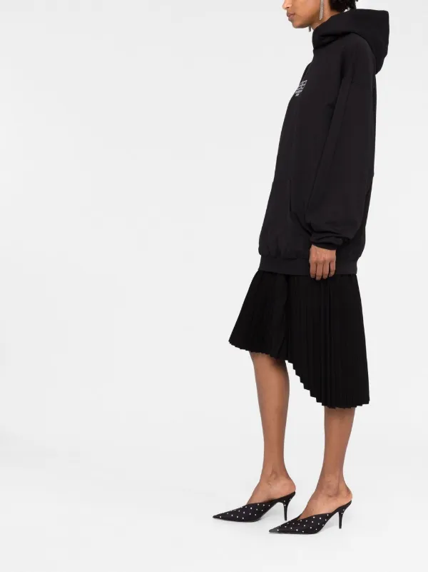 Balenciaga hoodie online dress