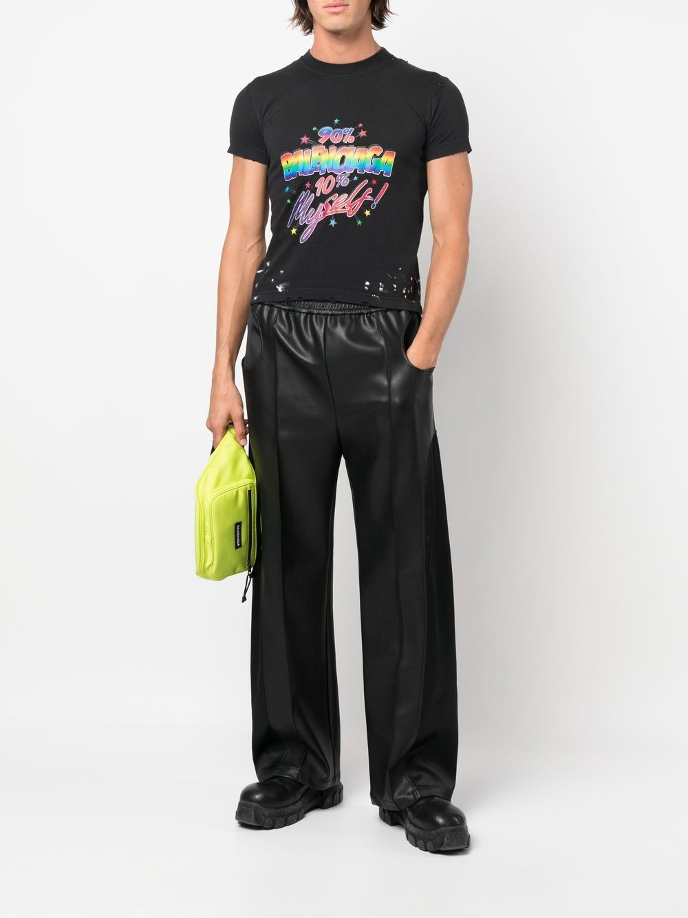 Balenciaga T-shirt met logoprint - Zwart