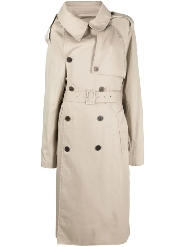 BALENCIAGA Asymmetric Trench Coat | nate-hospital.com