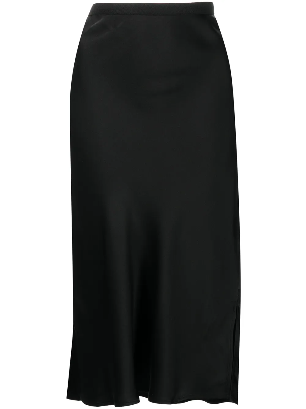 

ANINE BING falda midi Erin de seda - Negro