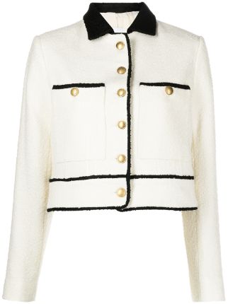 ANINE BING Jada Cropped Jacket Farfetch