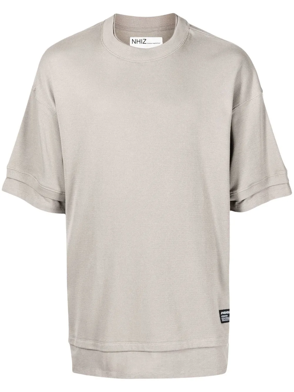 

izzue playera con logo efecto - Gris