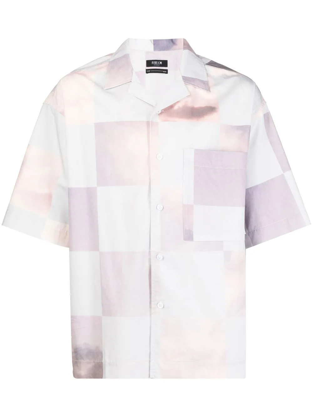 

FIVE CM patchwork short-sleeved shirt - Pink